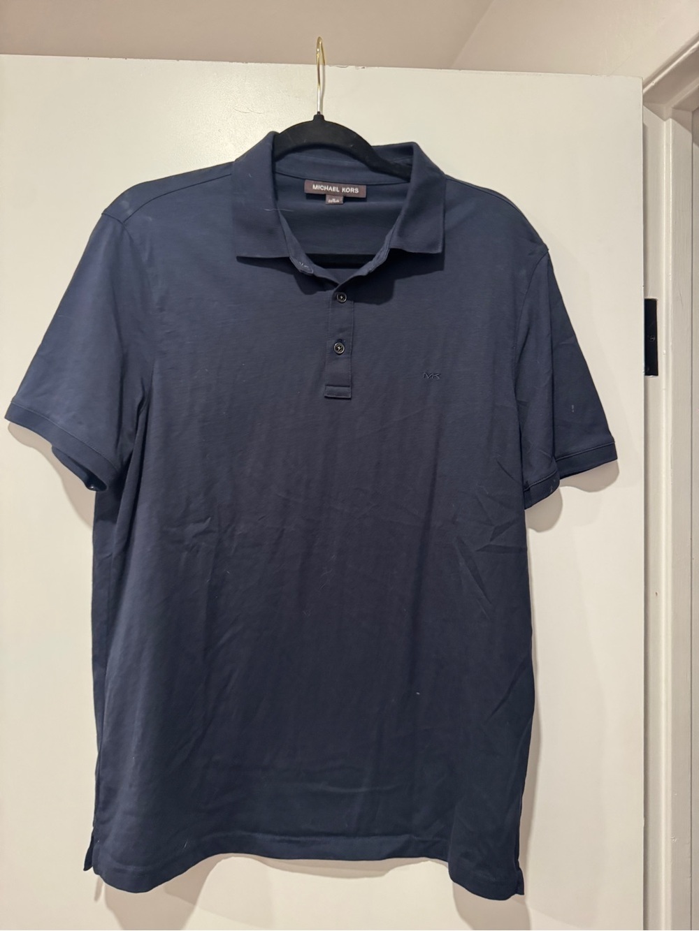 Michael Kors Navy Blue Polo Shirt | Size Medium